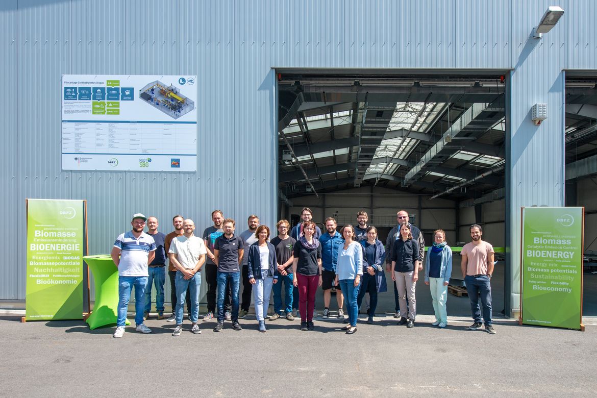 Projektteam Pilot-SBG Baustart DBFZ Leipzig Pilotanlage für erneuerbares Methan