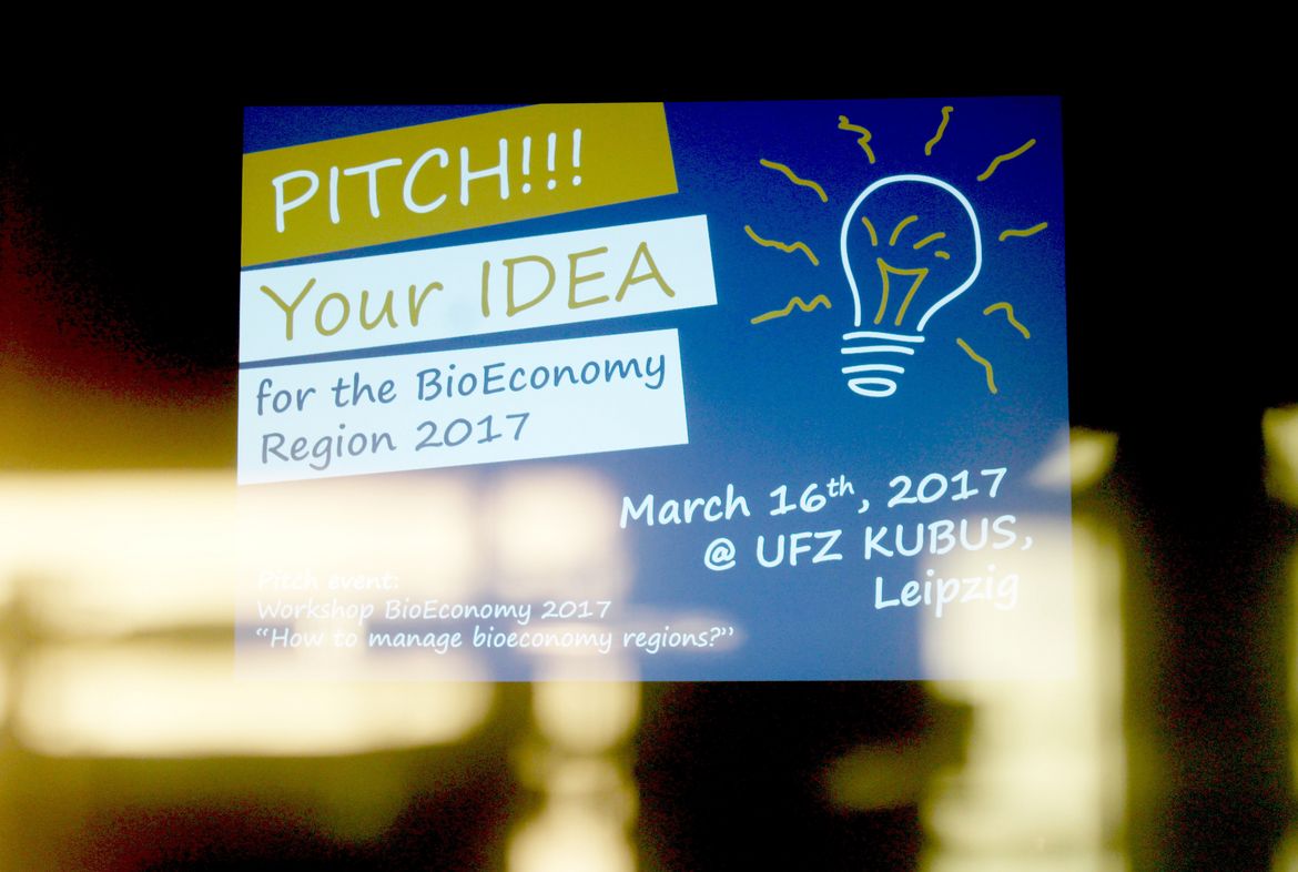 Veranstaltung „Pitch!!! Your Idea for the BioEconomy Region 2017“ am 16. März 2017 im Leipziger KUBUS
