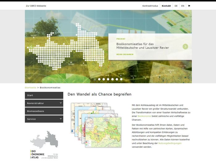 Der Bioökonomieatlas vereint eine Vielzahl von Daten zum mitteldeutschen- und Lausitzer Revier