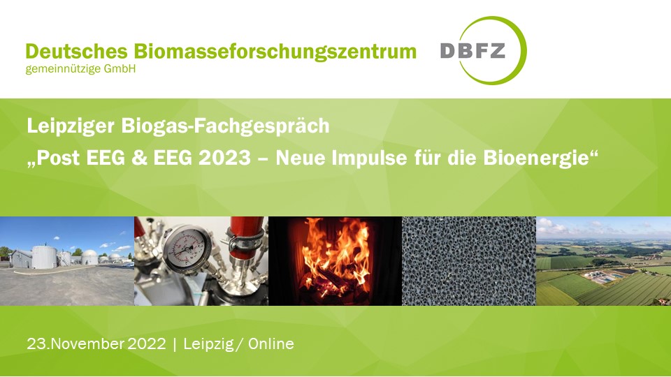 Deckblatt der Folien des Biogas-Fachgesprächs